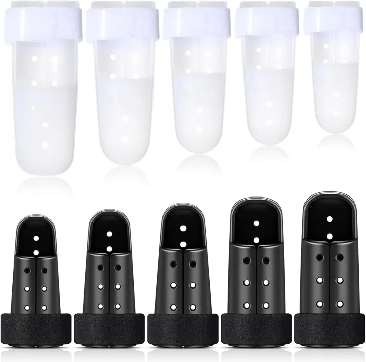 10-Pack Mallet Finger Splints — Five Sizes, EVA Finger Supports