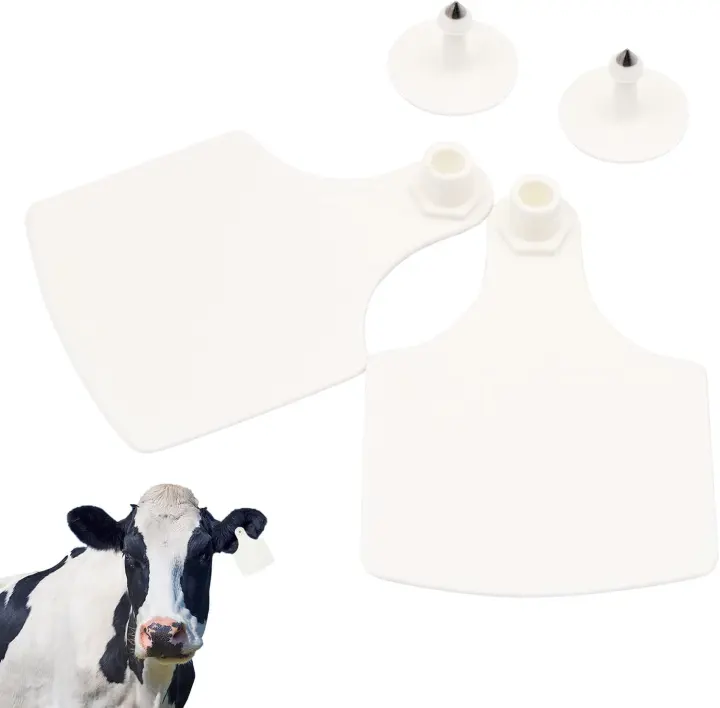 100-Pack Oversize TPU Cattle Ear Tags for Livestock Identification