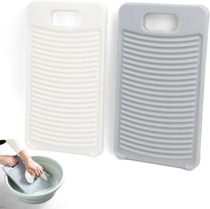 2-Pack 11-inch Plastic Mini Washboards — Compact Hand-Wash Boards
