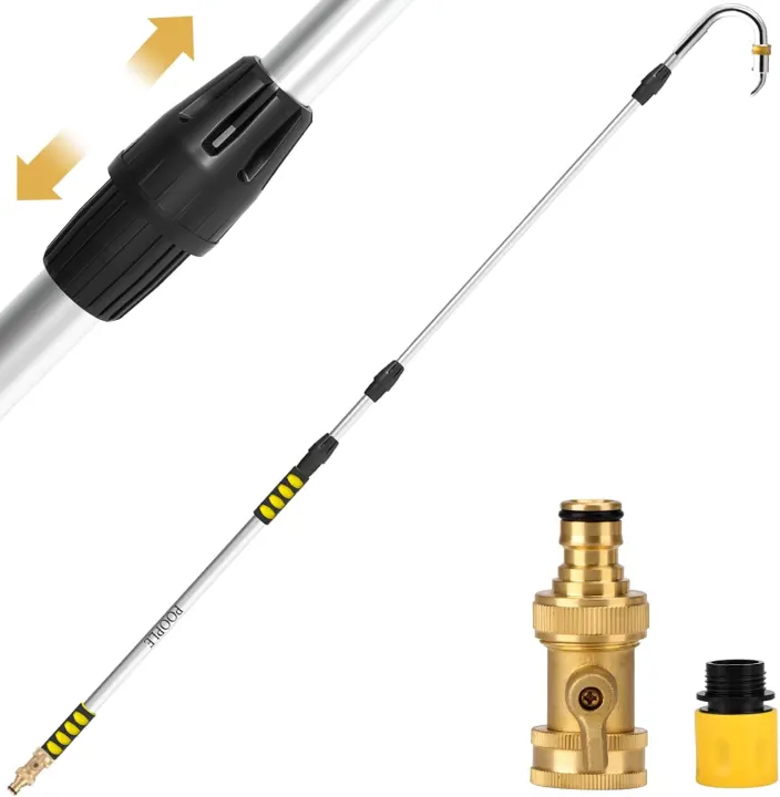 20FT Telescoping Gutter Cleaning Wand — Reach from the Ground