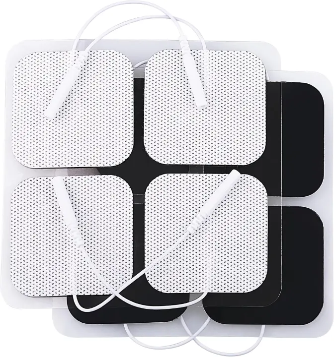 40-Pack 2"x2" TENS/EMS Electrode Pads — Reusable Replacement Set