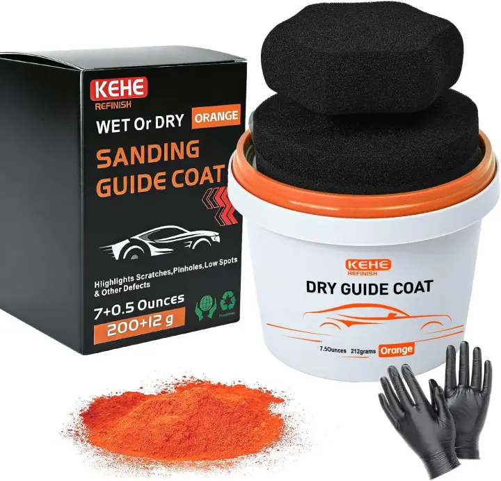 7.5 oz (212 g) Orange Dry Guide Coat — Ultra-Fine 2000-Mesh Sanding Powder