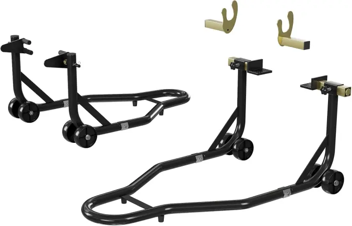 900 lb Motorcycle Paddock Stand — Universal U & L Rear Swingarm Lift