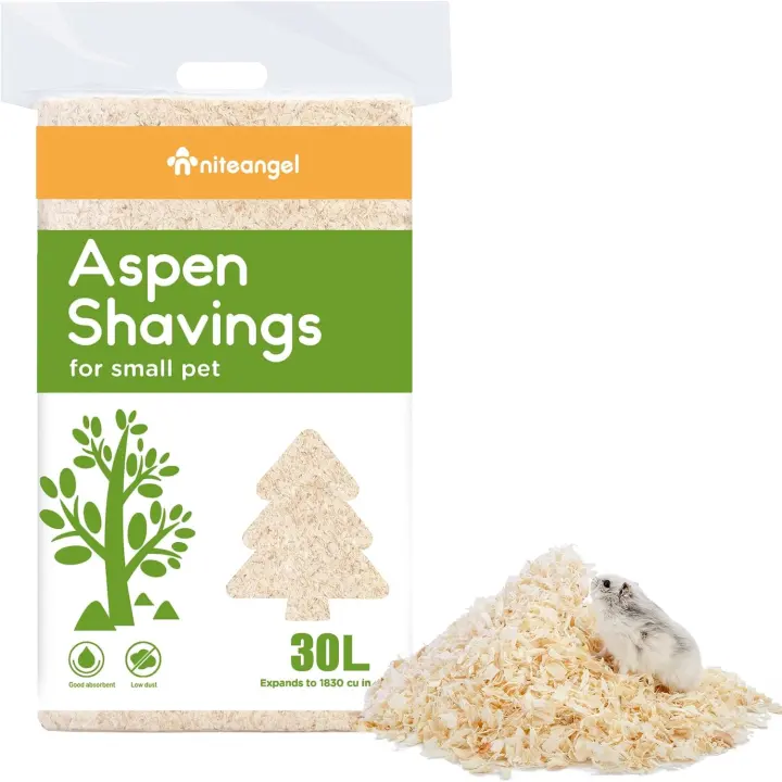 Aspen Shavings Small-Pet Bedding (30 L) — Low-Dust, Odor Control