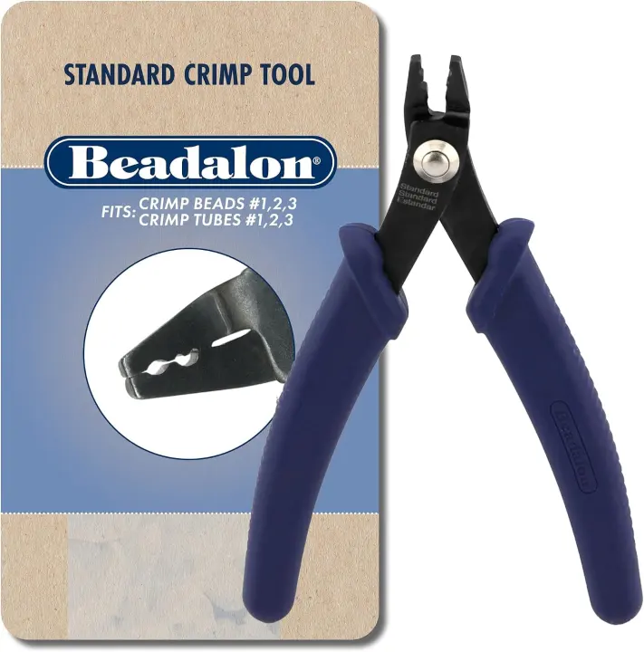 Beadalon Standard Jewelry Crimping Tool — Dark Blue, 5.25 in (13.3 cm)