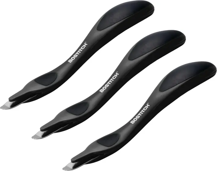 Bostitch Push-Style Staple Removers — Black, 3-Pack