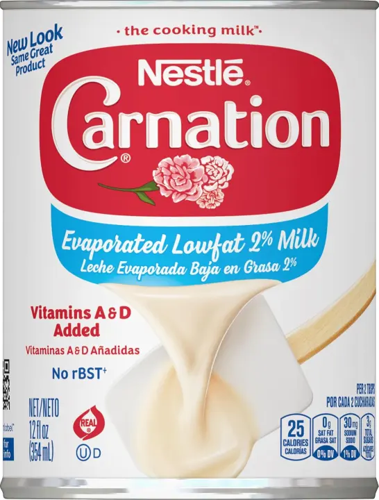 Carnation Evaporated Lowfat 2% Milk — 12 oz Can