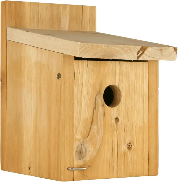 Cedar Box Wren House with Clean-Out Door — Wren & Chickadee Nest Box
