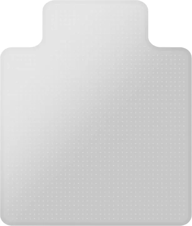 Clear Vinyl Chair Mat with Lip for Low-Pile Carpet — 53 x 45