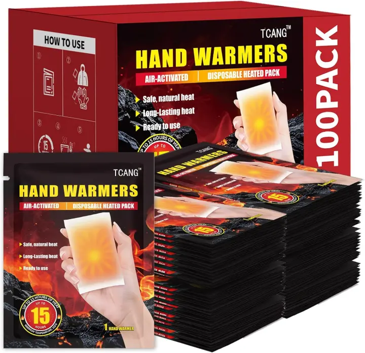 Disposable Hand Warmers — Up to 15 Hours (10/50/100/200 Pack)