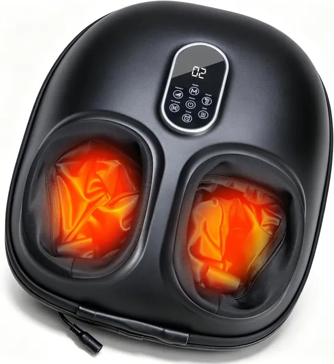 DUMOS Heated Foot Massager Machine with Air Compression & Vibration