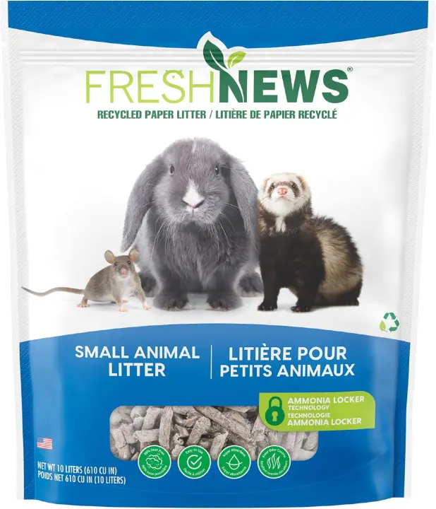 Fresh News Recycled Paper Small Animal Litter — 10 L Bag