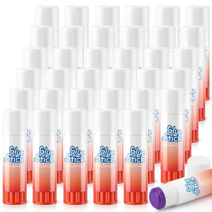Gueevin 36-Pack Jumbo Glue Sticks — 1.4 oz Purple Adhesive