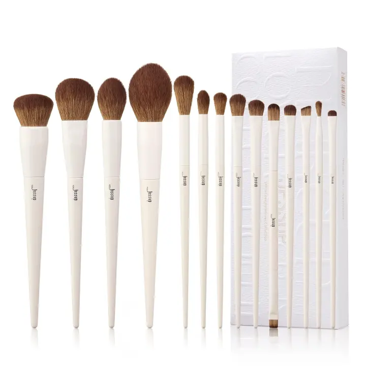 Jessup 14-Piece Makeup Brush Set for Face & Eyes