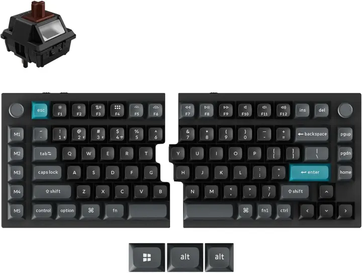Keychron Q11 Ultra 8K Wireless/Wired Split Ergonomic Mechanical Keyboard