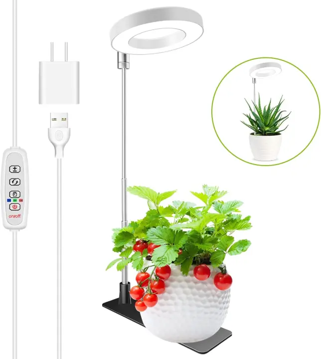 Kullsinss 3.5in Small Grow Light for Indoor Plants — 48 LED Full Spectrum