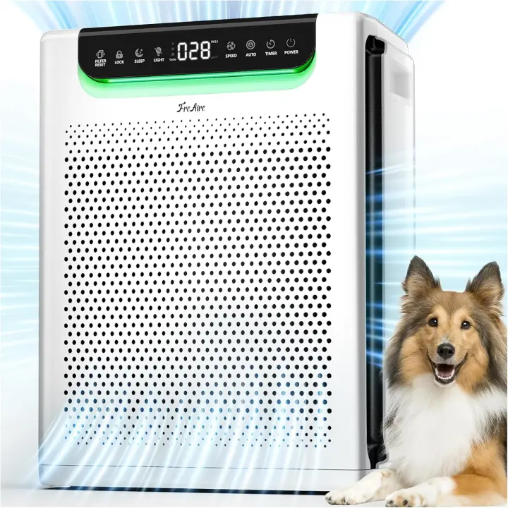 Large-Room Air Purifier with HEPA & Washable Pre-Filter — Up to 2600 ft²