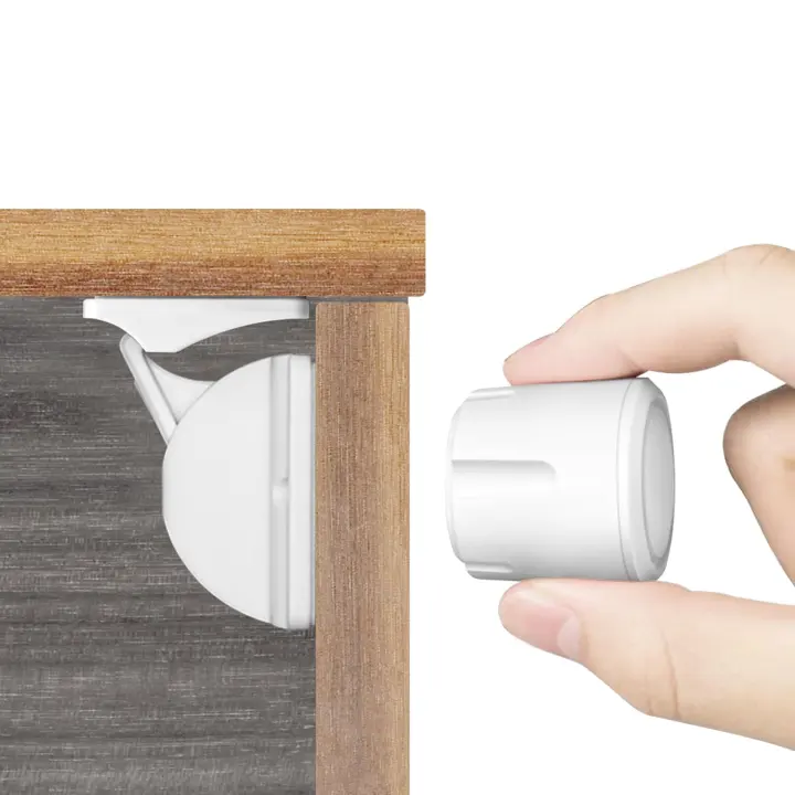 Magnetic Cabinet Locks — Baby Proofing Set for Cabinets, Drawers & Cupboards