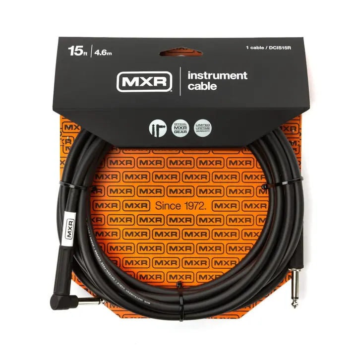 MXR 15 ft Instrument Cable (Standard Series, Straight/Right-Angle)