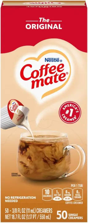 Nestle Coffee-mate Original Liquid Coffee Creamer Singles — 50 Count