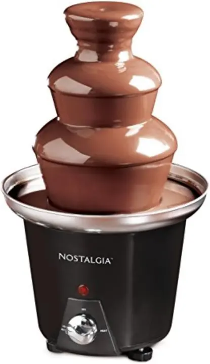 Nostalgia 3-Tier Electric Chocolate Fondue Fountain Machine