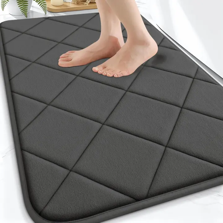 OLANLY 30 x 20 Memory Foam Bath Mat — Ultra-Soft Absorbent Rug