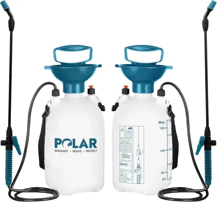 Polar Garden 1.32-Gallon Pump Pressure Sprayer — Handheld Garden Sprayer