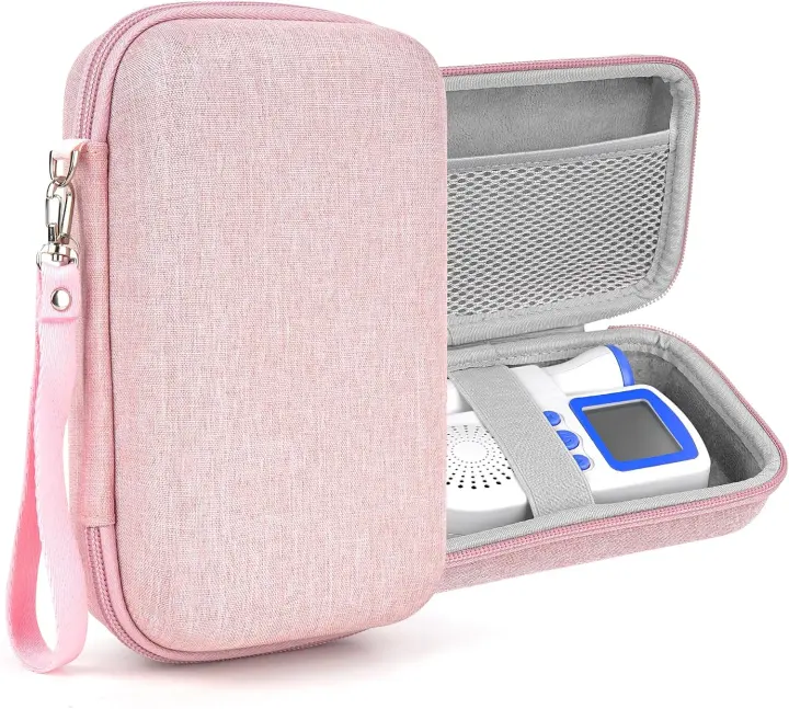 Protective EVA Travel Case for Fetal Doppler Heart Monitor (Pink)