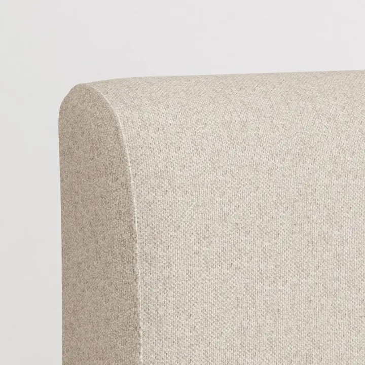Queen Upholstered Linen Headboard — Attachable to Bamboo Bed Frame