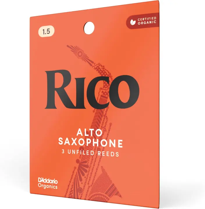 Rico Organic Alto Sax Reeds — Strength 1.5 (3-Pack)