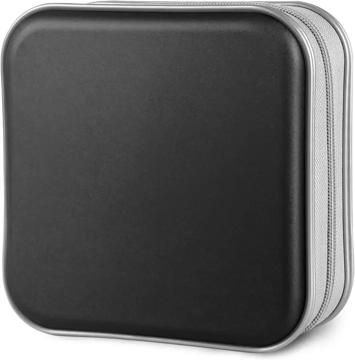 Siveit 48-CD/DVD Hard Plastic Disc Binder — 48 Capacity (Black)
