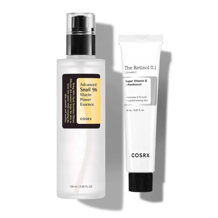 Skin Cycling Set: Snail Mucin 96% Essence + Retinol 0.1% Cream