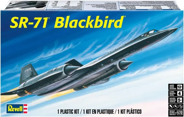 SR-71 Blackbird 1:72 Scale Model Kit — 66-Piece Skill Level 4