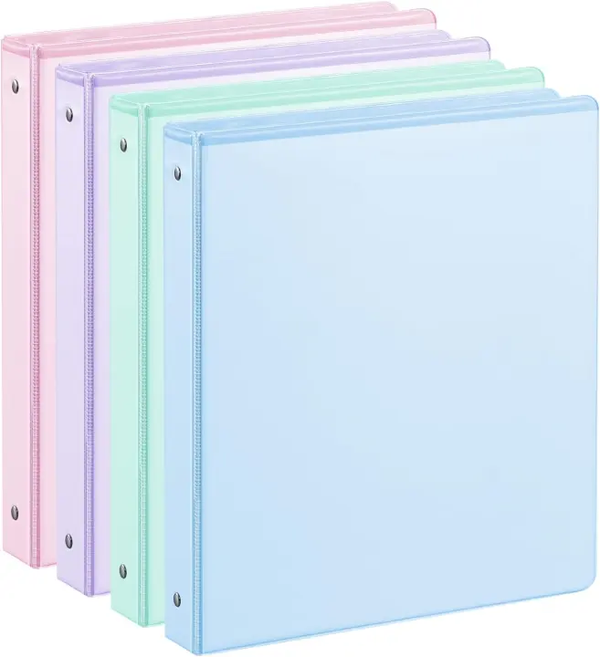 SUIN 1-Inch 3-Ring Clear View Binders — Letter 8.5x11