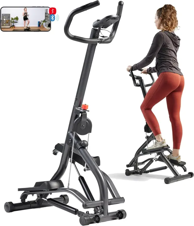 Sunny Health & Fitness Power Stepper with Handlebar & Resistance Bands