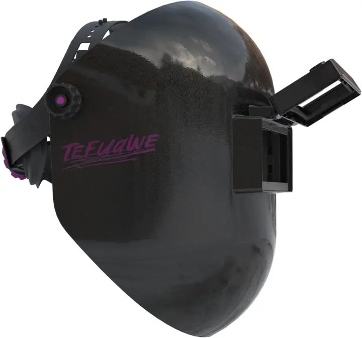 Tefuawe Black Flip-Up Sugar Scoop Welding Helmet (Medium Cut)