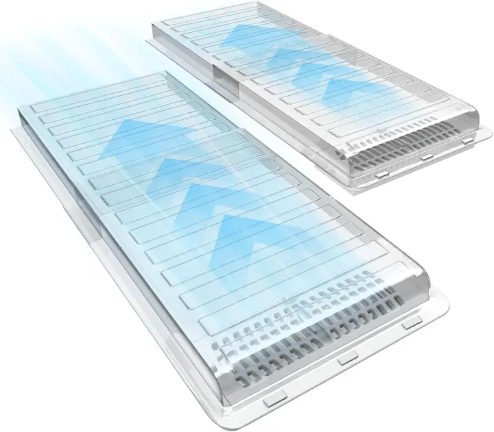 Touri Magnetic Floor Vent Extender — 2-Pack Adjustable to 33"