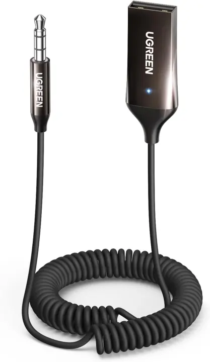 UGREEN 3.5mm Aux-to-Bluetooth 6.0 Adapter with Microphone
