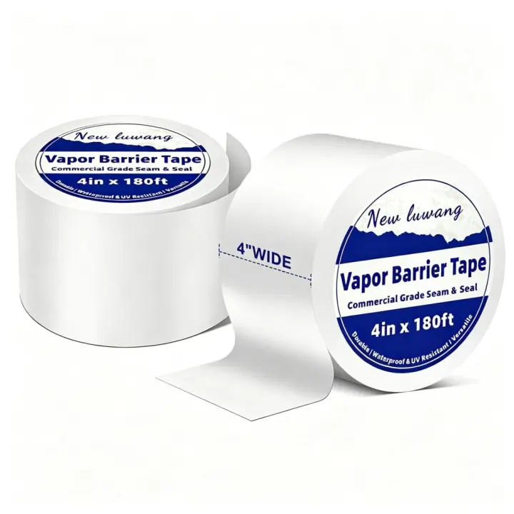 Vapor Barrier Tape 4" x 180' — 9-mil Heavy-Duty Sealing Tape (2 Rolls)