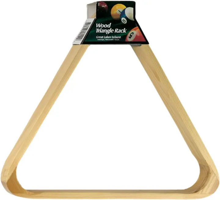 Viper Hardwood Triangle Pool Ball Rack — Oak Finish