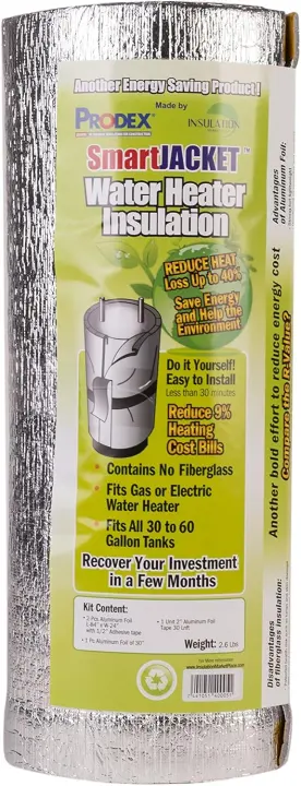 Water Heater Blanket Insulation System — R-7.1 Jacket