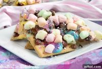 Rainbow Unicorn SMores Bars