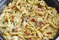 Creamy Chicken Bacon Ranch Pasta