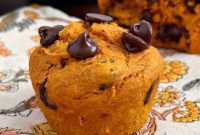 Scrumptious Cake Mix Pumpkin Chocolate Chip Muffins