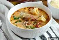 Quick and Cozy Chicken Sausage Tortellini Soup