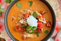 One-Pot Fiesta Chicken Enchilada Soup