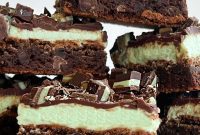 Fudgy Mint Chocolate Chip Brownies