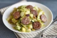 Sizzling Kielbasa and Cabbage Skillet