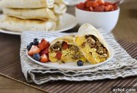 Crispy Air Fryer Breakfast Burritos