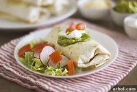 Crispy Air Fryer Chicken Chimichangas